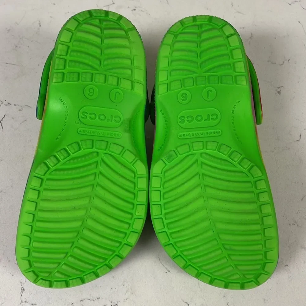 Crocs Big Kids Classic Tie Dye Clog Shoes from Finish Line Size 6 Junior